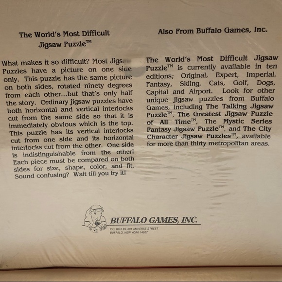 Worlds most Difficult Jigsaw Puzzle. 529 pieces. Double Sided - Picture 3 of 4